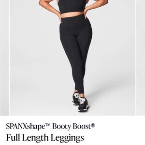 Brand new with tags Black Spanx booty boost full length leggings xs